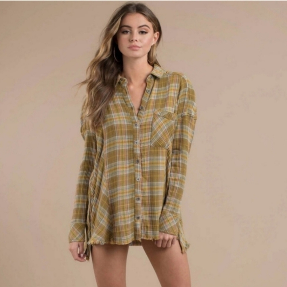 FREE People Button‎ Up Top XS